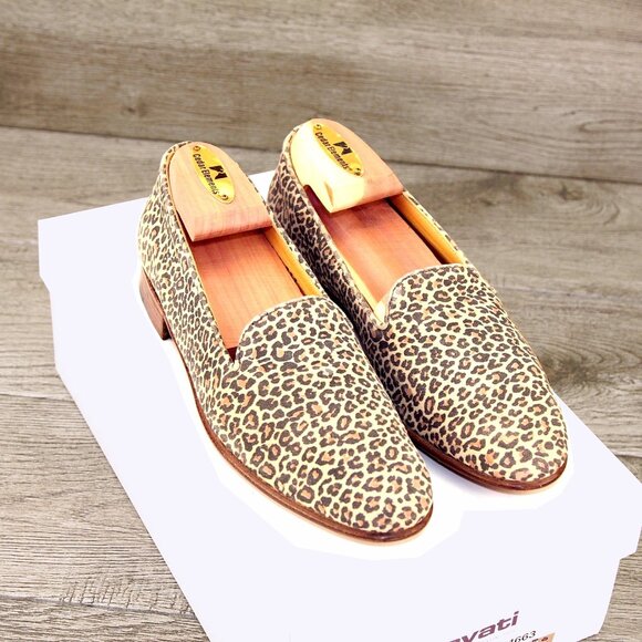 $650 worn 1x GRAVATI Womens 5.5 M Neiman Marcus 4663 Leopard Print add $15 Trees - Picture 11 of 16